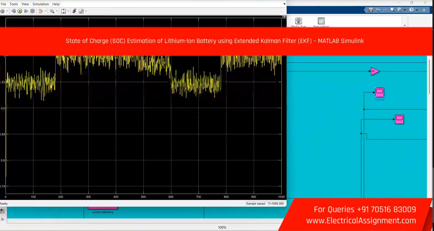 Battery SOC Estimation for EV Using Extended Kalman Filter screenshot 3
